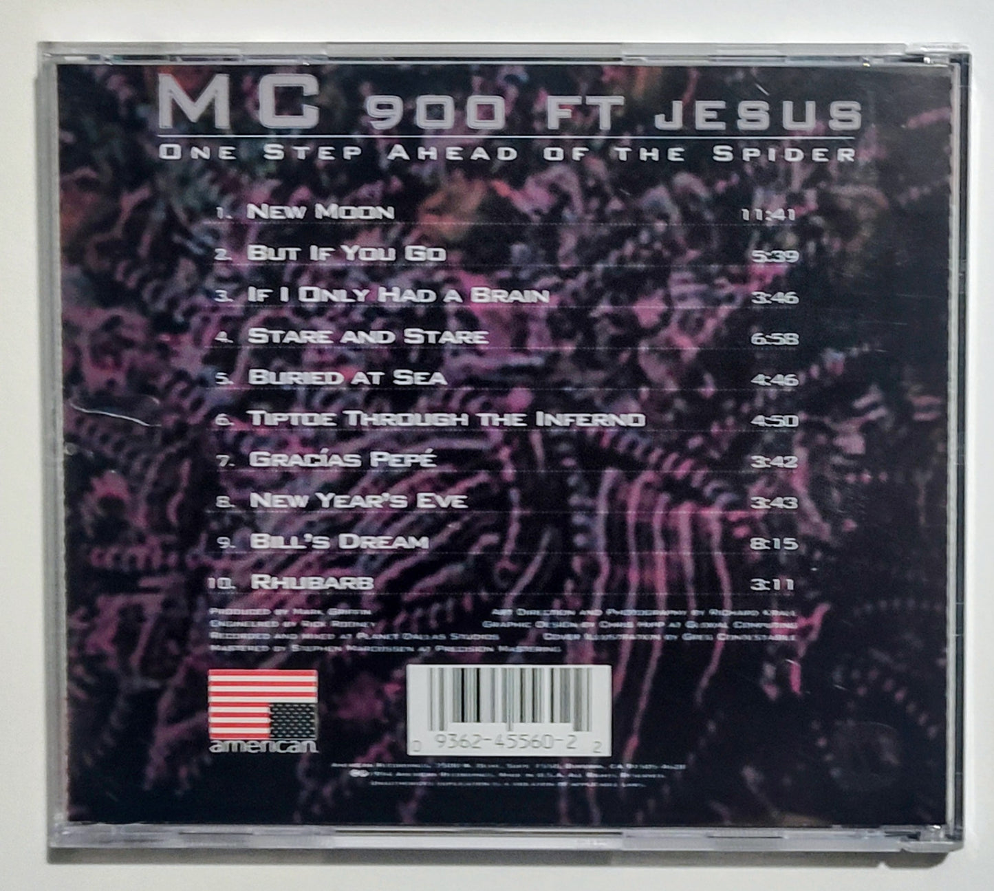 M.C. 900 Ft. Jesus - "One Step Ahead Of The Spider" - COMPACT DISC VG+/VG+