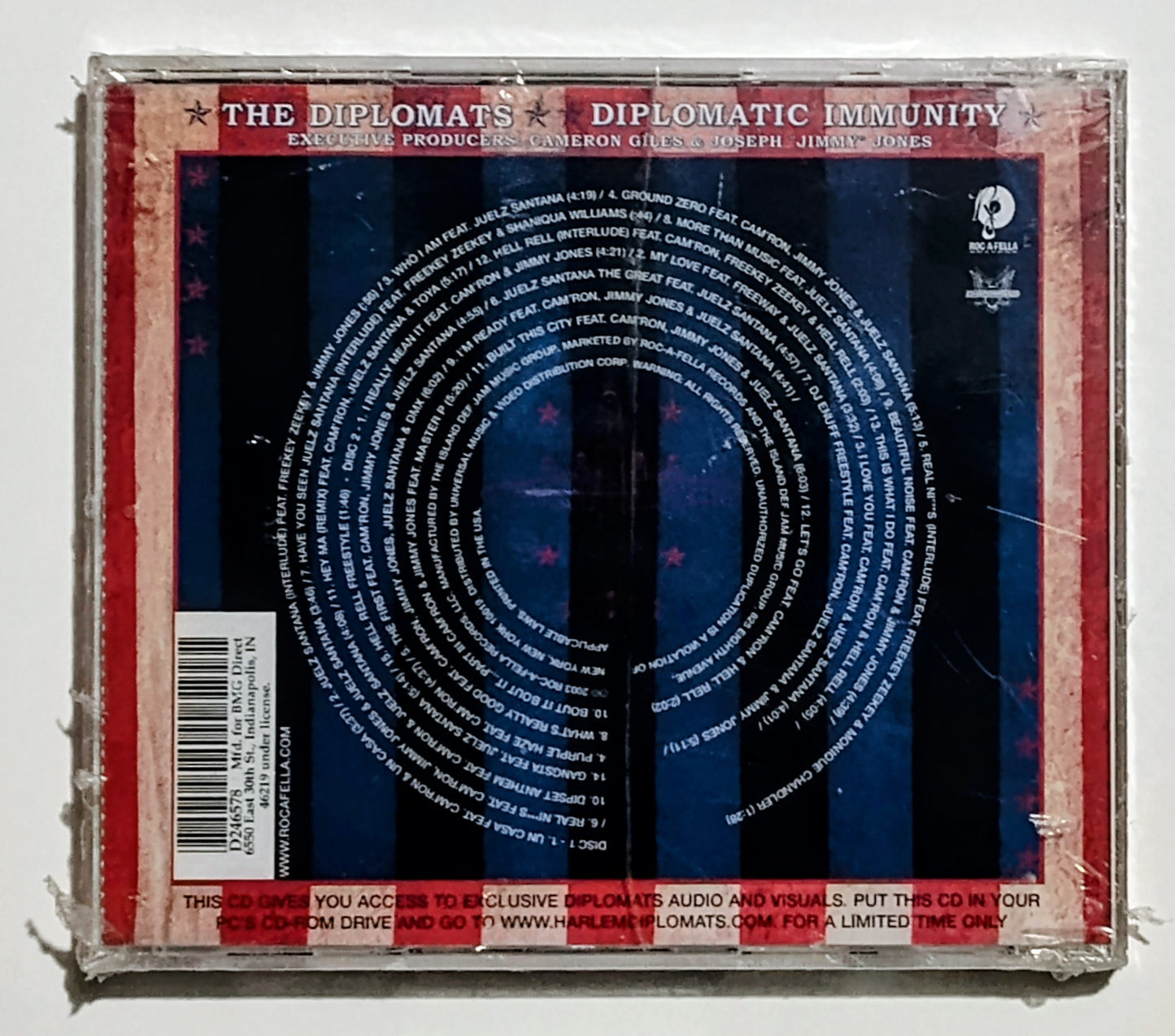 Cam'Ron Presents...The Diplomats - "Diplomatic Immunity" - COMPACT DISC NM/M (Sealed; cracked case cover)
