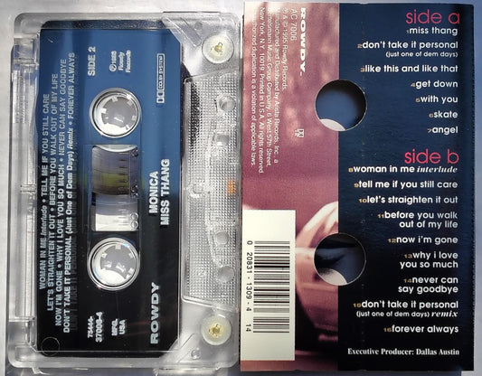 Monica - "Miss Thang" CASSETTE TAPE VG+/VG