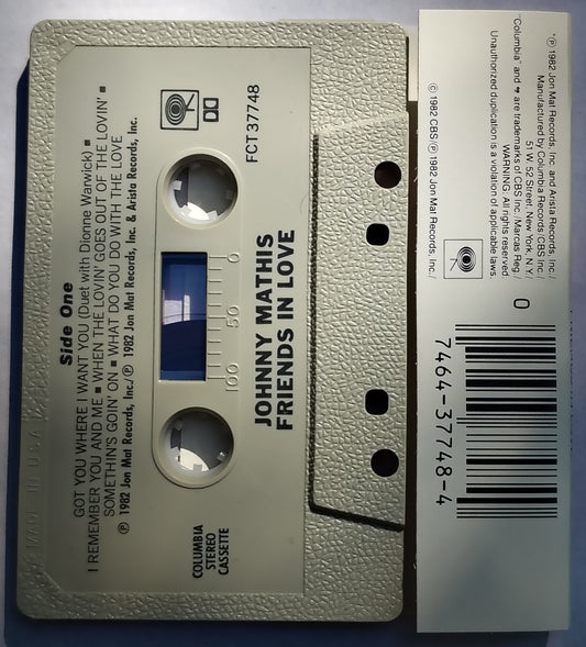 Johnny Mathis - "Friends In Love" CASSETTE TAPE VG+/VG+