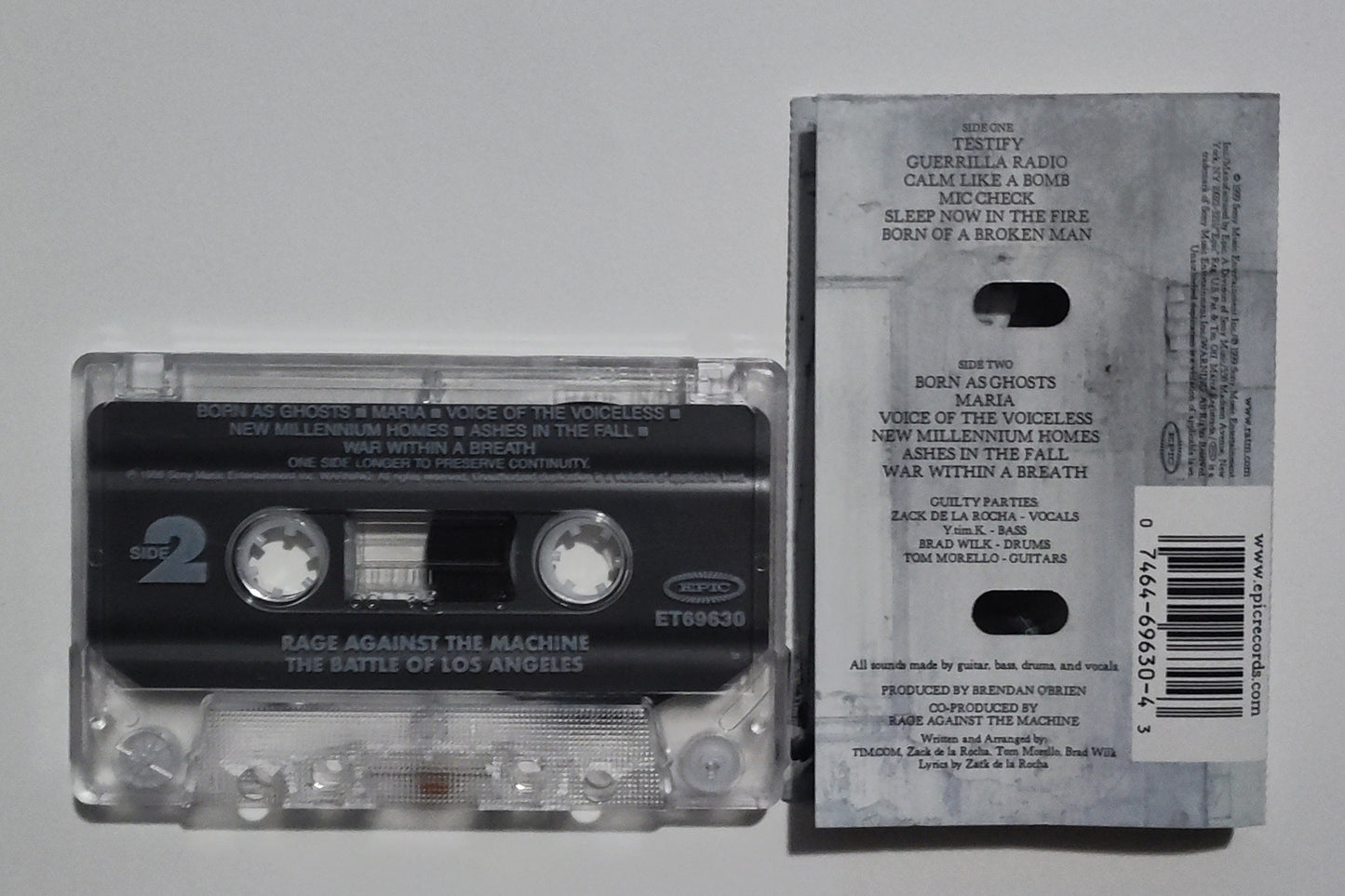 Rage Against The Machine - "The Battle Of Los Angeles" - CASSETTE TAPE NM/NM
