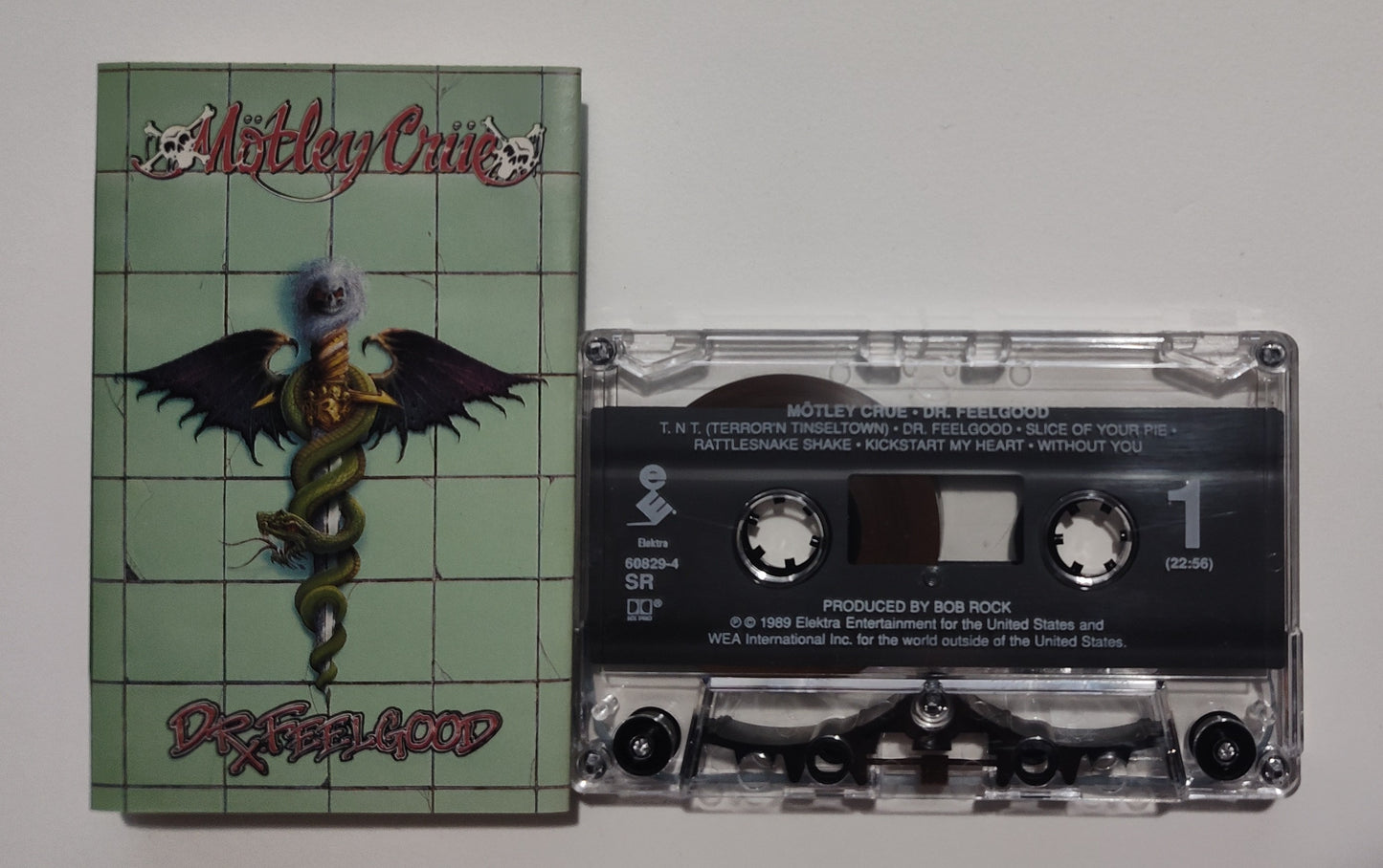 Mötley Crüe - "Dr Feelgood" - CASSETTE TAPE (SR; DOLBY HX PRO) VG+/VG+