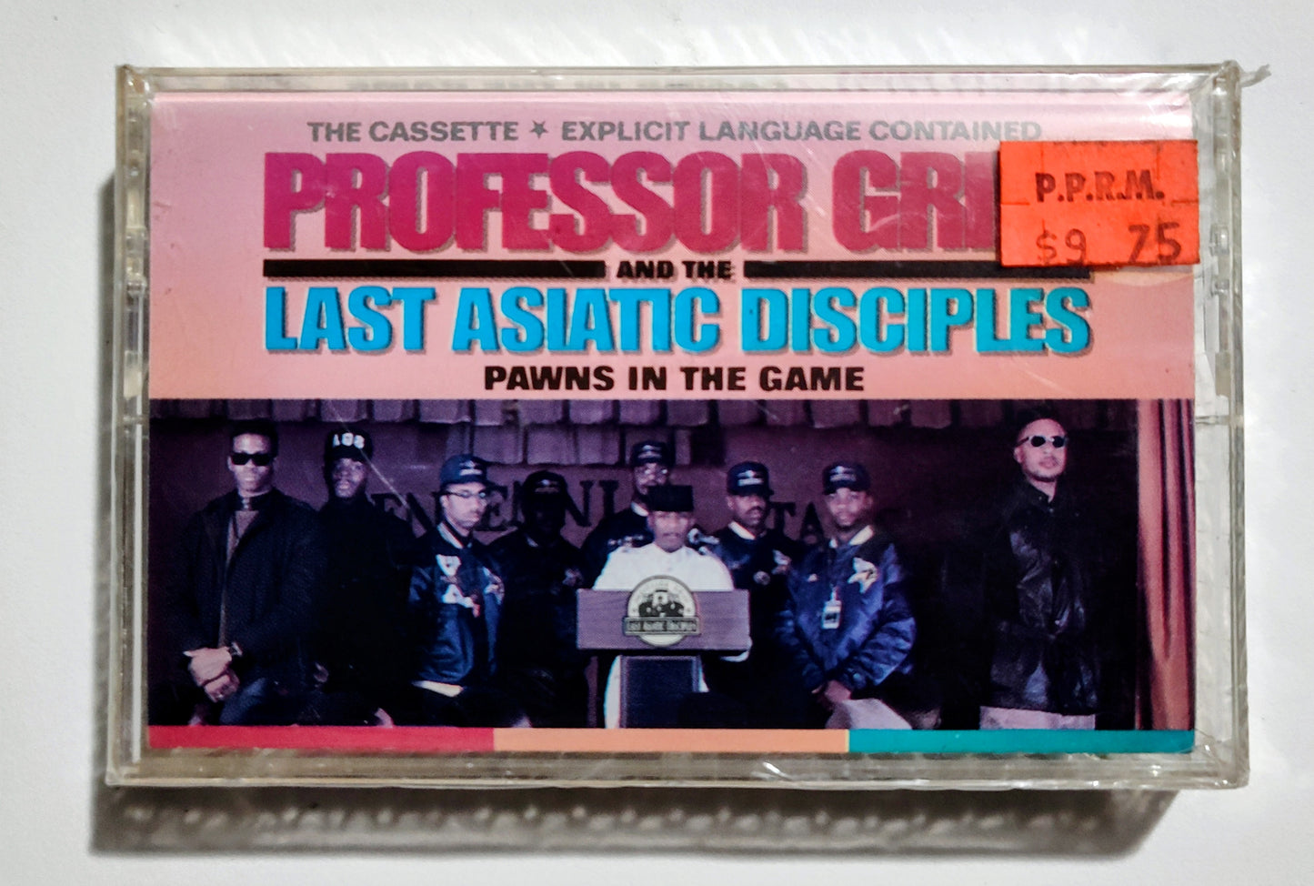 Professor Griff And The Last Asiatic Disciples - "Pawns In The Game" - CASSETTE TAPE NM/M (Sealed; Lightstruck cover)