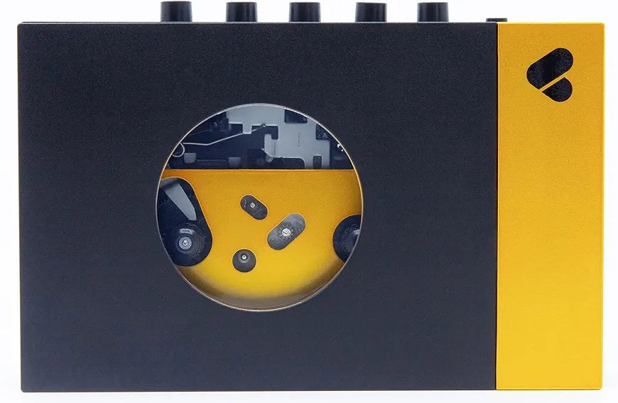 We Are Rewind Cassette Tape Player Color: Yellow & Black ("Amy"; Free Shipping + 20% Off Up To 4 Tapes, Any Category)