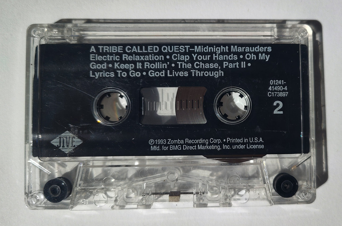 A Tribe Called Quest - "Midnight Marauders" - CASSETTE TAPE (BMG Club Version; DOLBY System; DIGalog; Red Border Cover) VG/VG (Cosmetic, see notes/photos/ plays PERFECT)