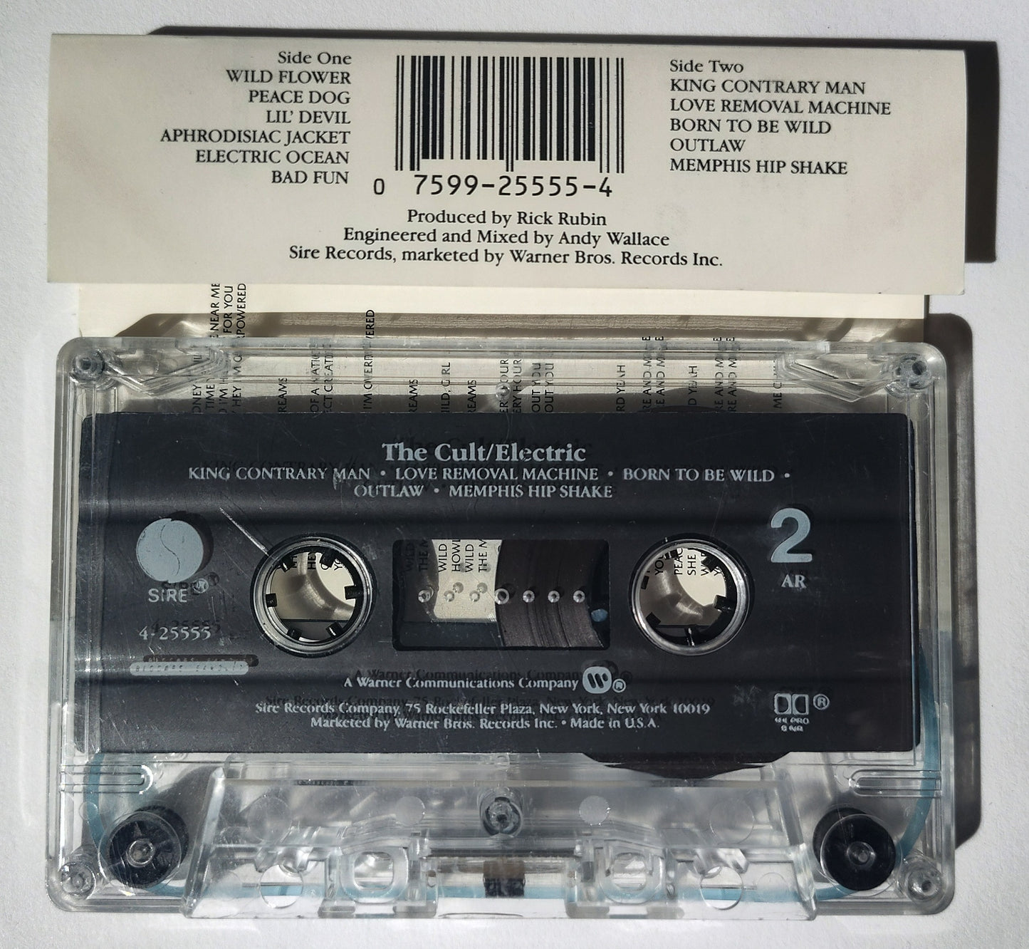 Cult, The - "Electric" - CASSETTE TAPE (AR HX PRO B NR) VG/VG