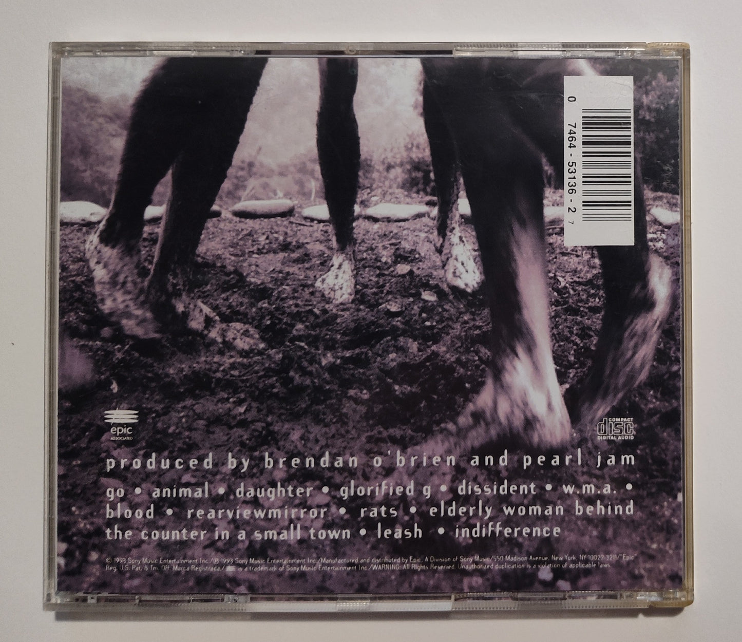 Pearl Jam - "Vs." - COMPACT DISC VG/G+
