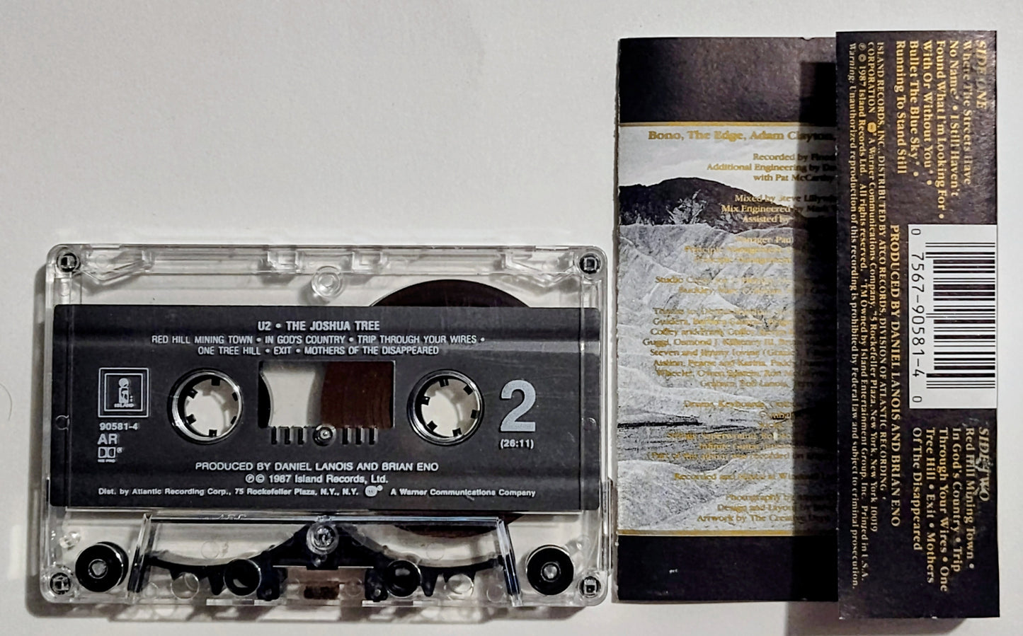 U2 - "The Joshua Tree" - CASSETTE TAPE (AR; DOLBY HX PRO) VG/VG+