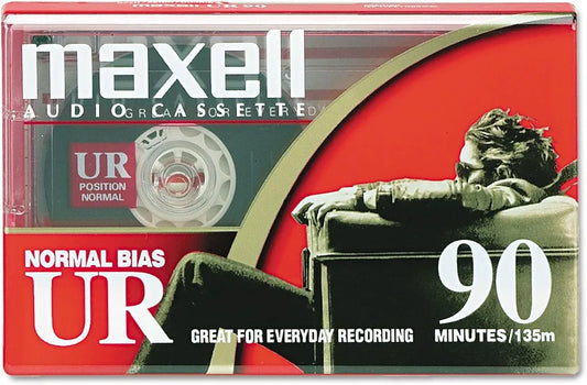 Maxell Normal Bias 90-Minute Blank Cassette Tape (Sealed)
