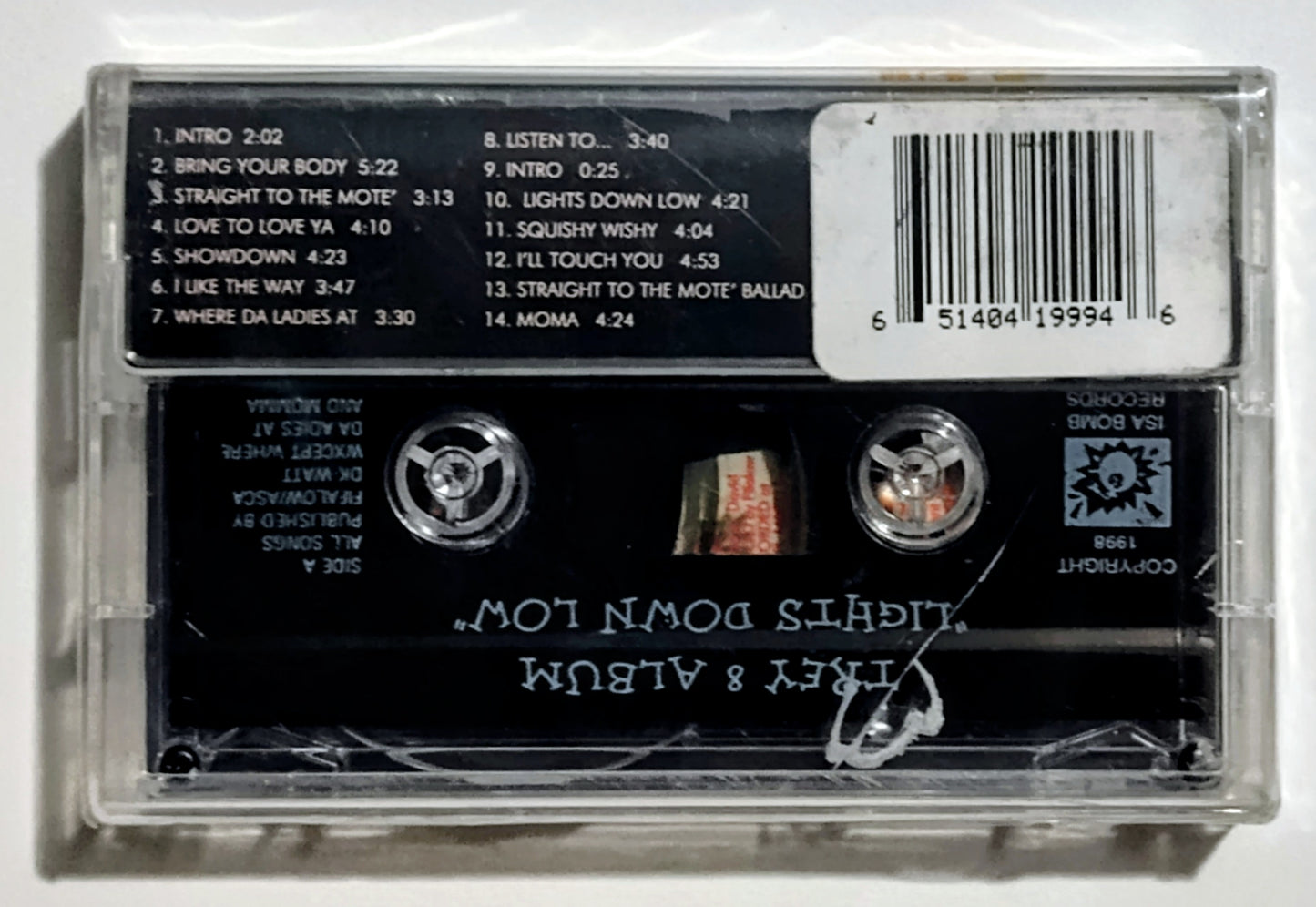 Trey 8 - "Lights Down Low" - CASSETTE TAPE NM/M (Cracked back of case)