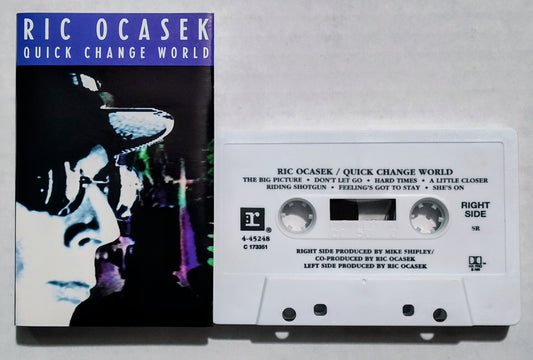 Ric Ocasek - “Quick Change The World” - CASSETTE TAPE (BMG) NM/NM