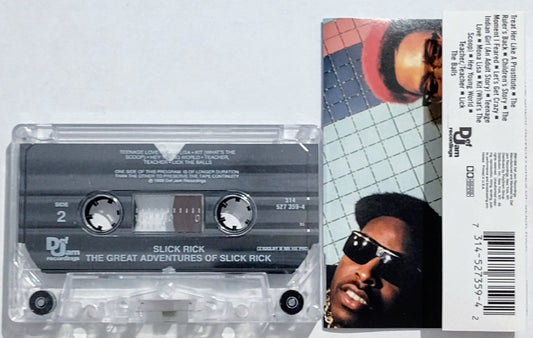 Slick Rick - “The Great Adventures Of Slick Rick” - CASSETTE TAPE VG+/VG+