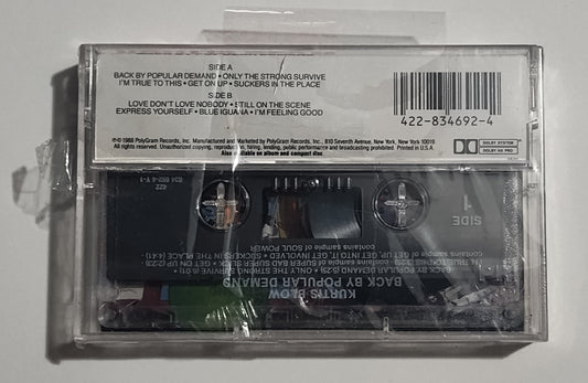 Kurtis Blow - "Back By Popular Demand" - CASSETTE TAPE VG+/M (Broken seal)