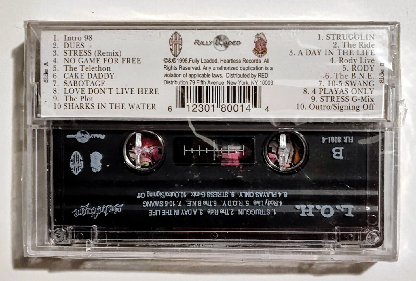 L.O.H. (Land Of Heartless) - "Sabotage" - CASSETTE TAPE M/M (Sealed)