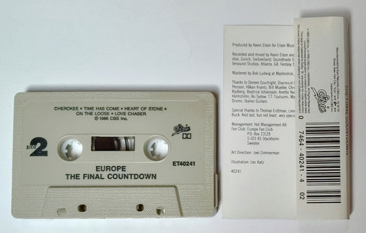 Europe - "The Final Countdown" - CASSETTE TAPE (DOLBY) VG+/VG+