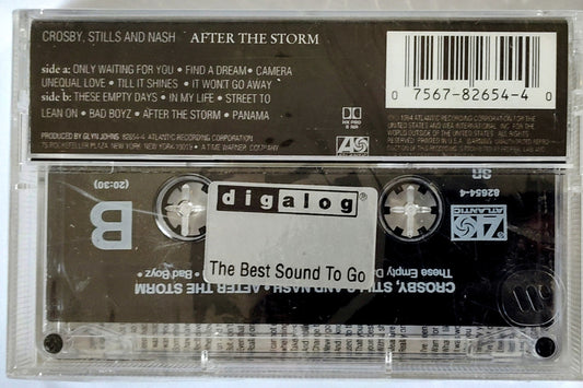 Crosby, Stills & Nash - “After The Storm” - CASSETTE TAPE NM/M (Tiny drill hole thru spine)