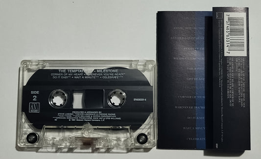 The Temptations - "Milestone" - CASSETTE TAPE VG+/VG+