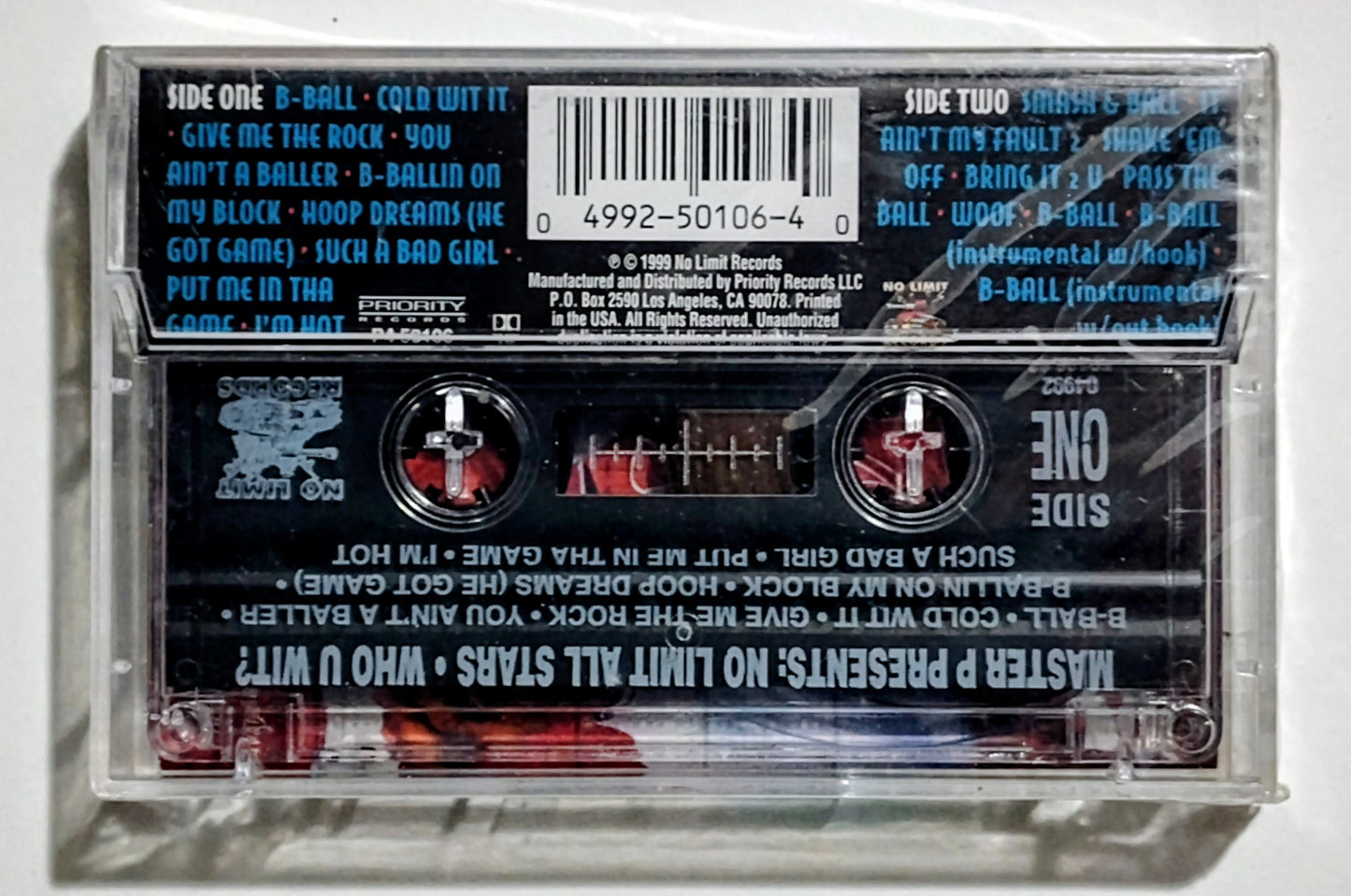 Master P Presents No Limit All Stars - "Who U Wit?" - CASSETTE TAPE NM/M (Sealed; drill thru spine)