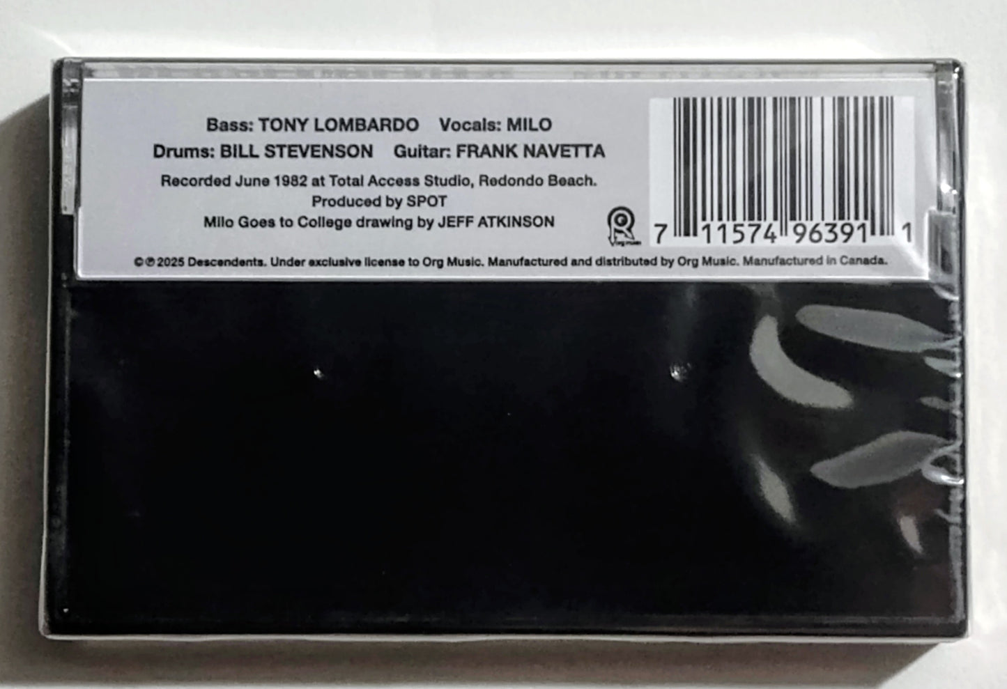 Descendants - "Milo Goes To College" - INDIE CASSETTE TAPE M/M (Sealed)
