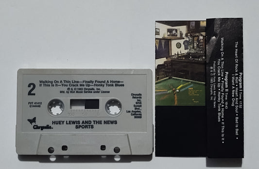 Huey Lewis & The News - "Sports" - CASSETTE TAPE (RCA Club) VG/VG