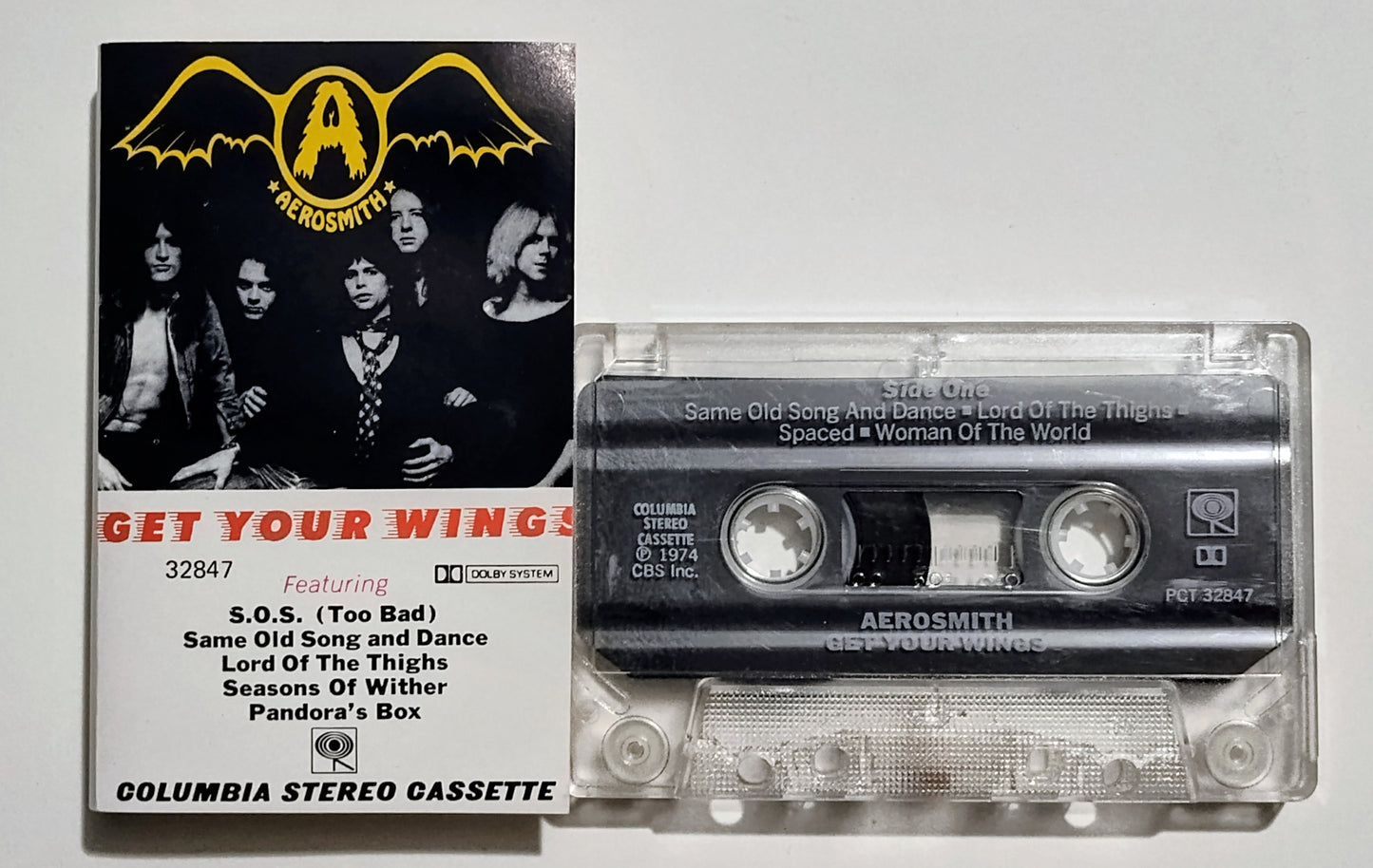 Aerosmith - "Get Your Wings" - CASSETTE TAPE (DOLBY) VG/VG