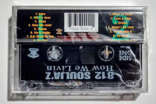 812 Souljaz - "How We Livin'" - CASSETTE TAPE VG+/M (Sealed; broken case and seal)