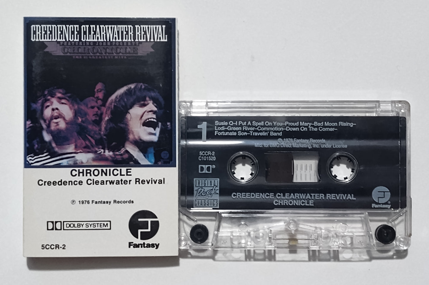 Credence Clearwater Revival - "Chronicle" - CASSETTE TAPE (BMG Club; DOLBY) VG+/VG+