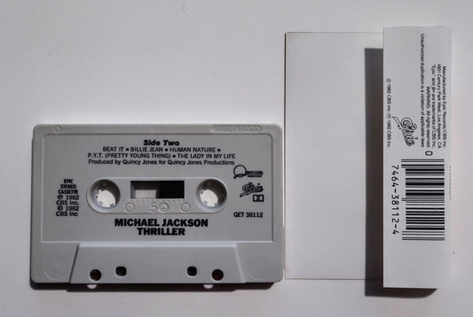 Michael Jackson - "Thriller" - CASSETTE TAPE (DOLBY) VG+/VG+