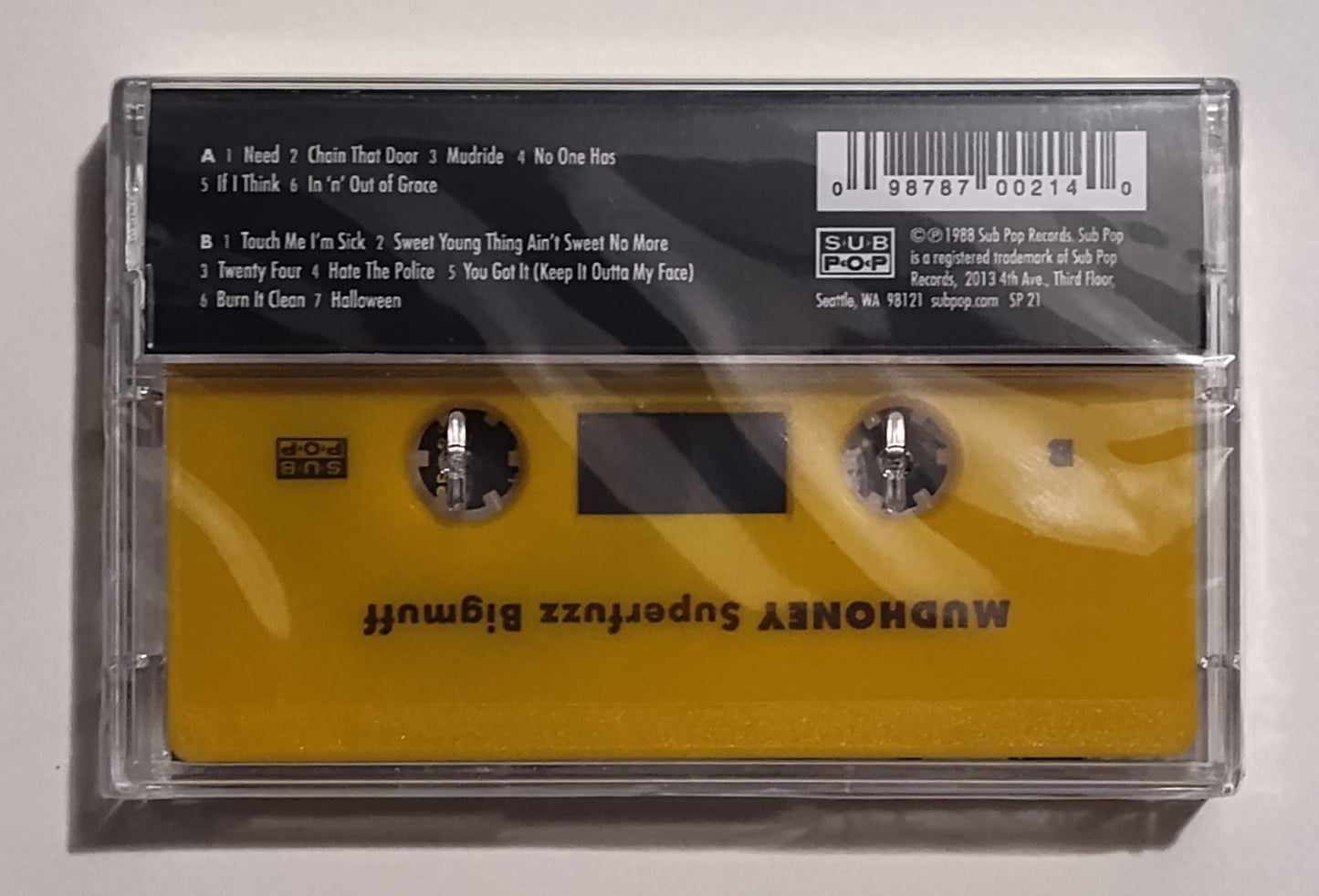 Mudhoney - "Superfuzz Bigmuff (Reissue)" - INDIE CASSETTE TAPE (Yellow shell) M/M (Sealed)