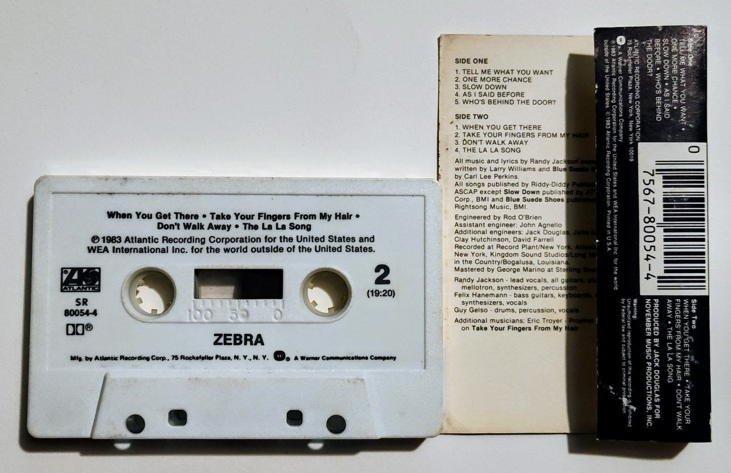 Zebra - "Zebra" - CASSETTE TAPE (SR; DOLBY) G+/VG