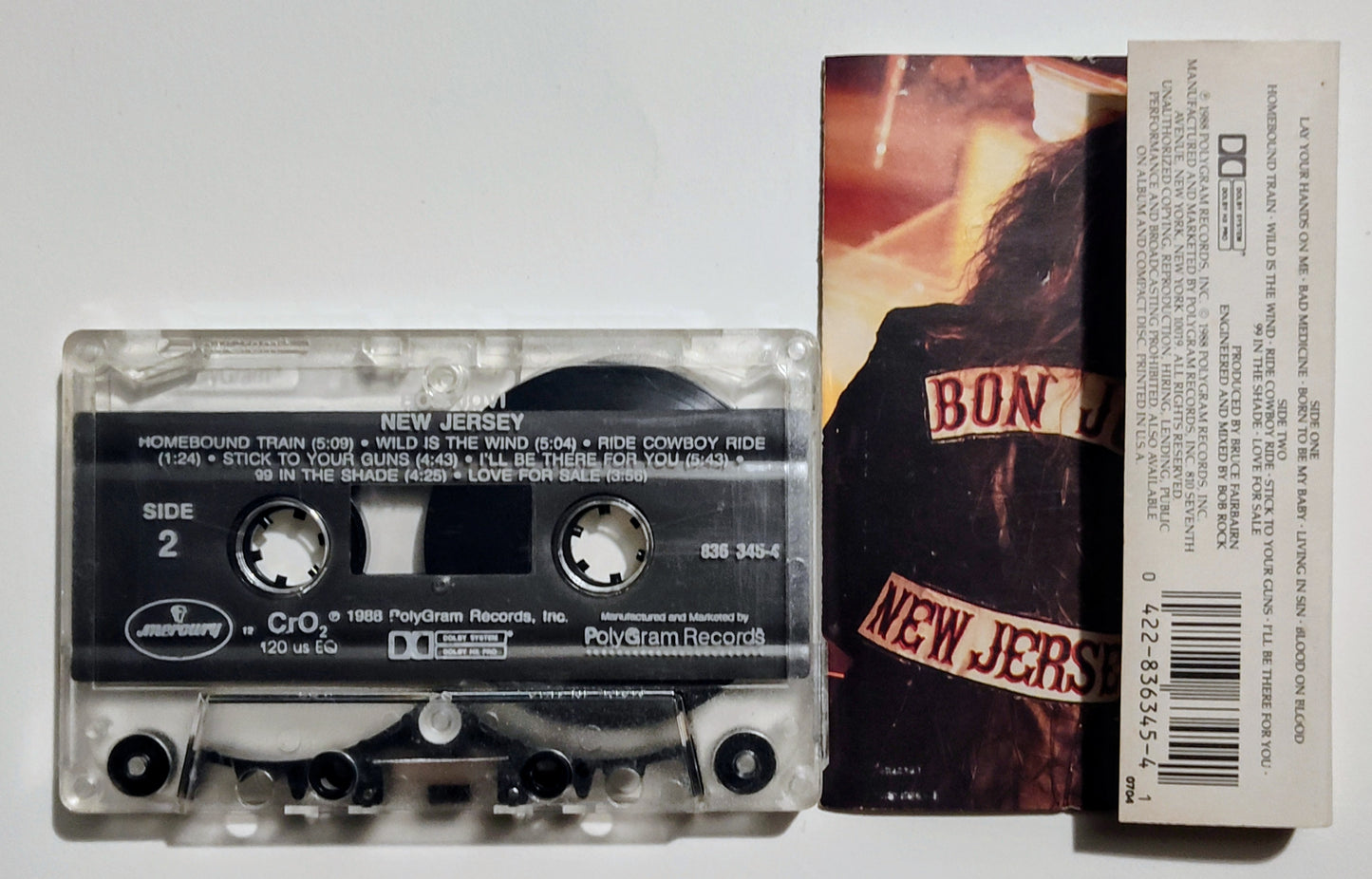 Bon Jovi - "New Jersey" - CASSETTE TAPE (DOLBY HX PRO) VG/VG