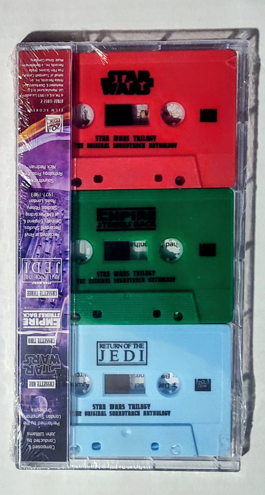 John Williams - "Star Wars Trilogy" - CASSETTE TAPE (3x; Italy "Fan Club" Limited Edition Import) M/M (Sealed)