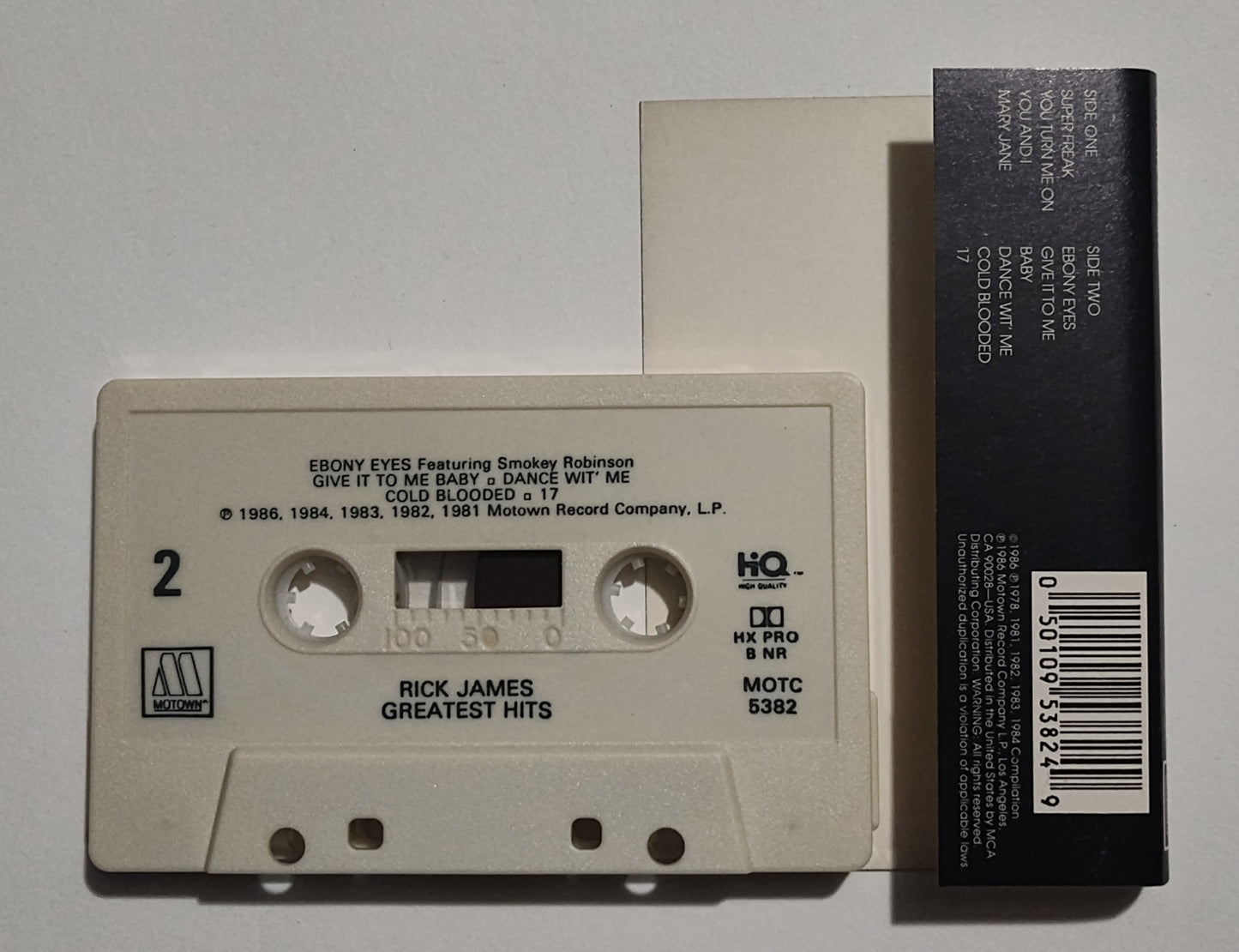 Rick James - "Greatest Hits" - CASSETTE TAPE (DOLBY HX PRO B NR) VG+/VG+