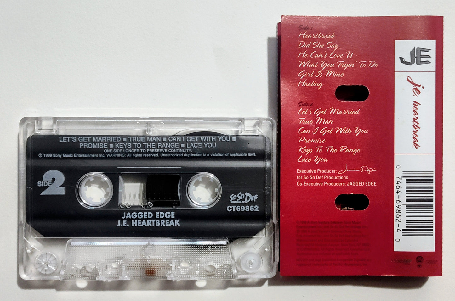 Jagged Edge - "J.E. Heartbreak" - CASSETTE TAPE VG+/VG+