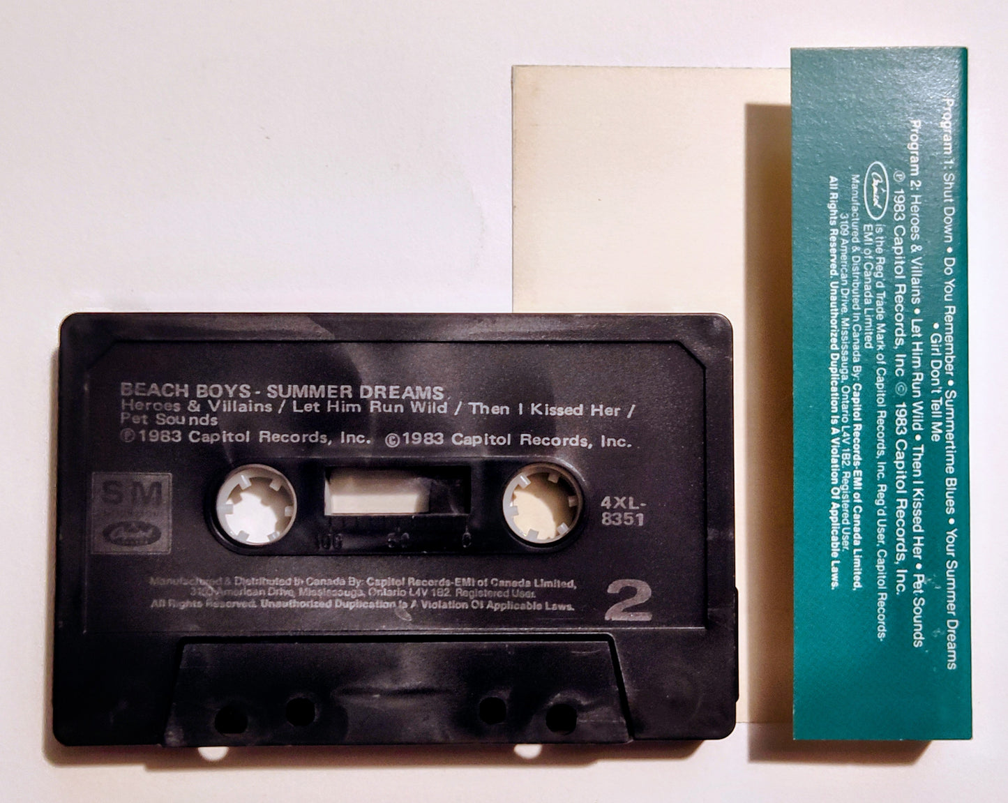 Beach Boys - "Summer Dreams Compilation" - CASSETTE TAPE VG+/VG+