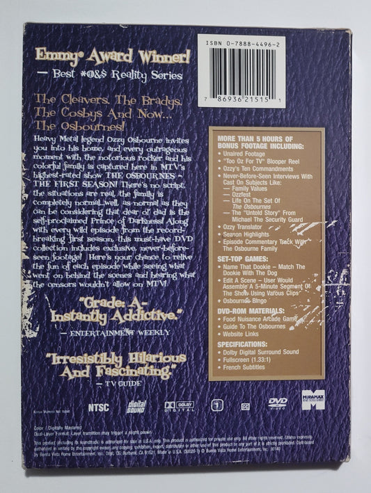 The Osbournes: Season One (Ozzy Osbourne) - DVD