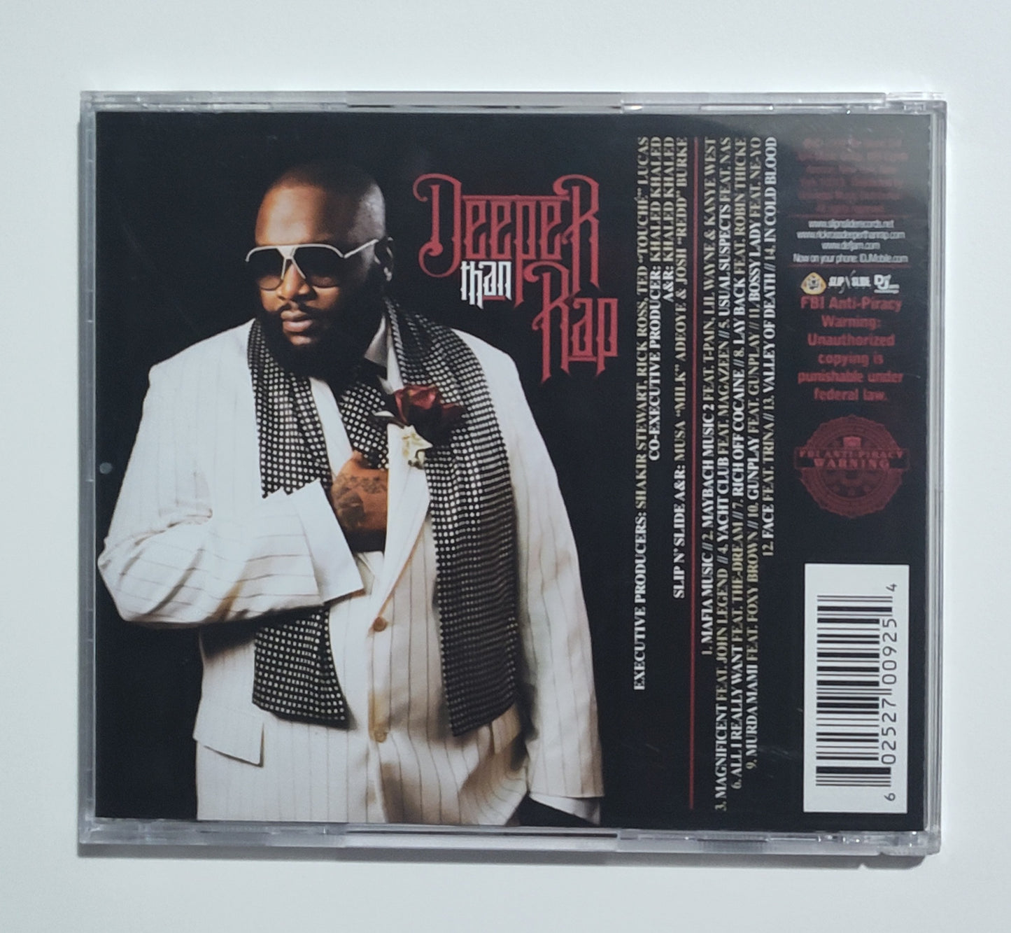 Rick Ro$$ - "Deeper Man Rap" - COMPACT DISC VG+/G+