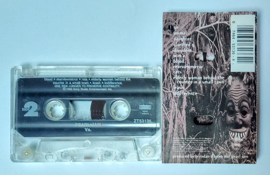 Pearl Jam - "Vs." - CASSETTE TAPE VG+/G