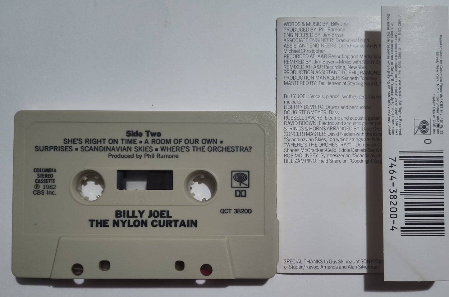 Billy Joel - "The Nylon Curtain" - CASSETTE TAPE (DOLBY Stereo) VG+/VG+
