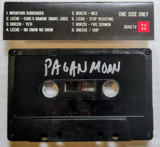Leche & Borzoi - “Pagan Moon” - INDIE CASSETTE TAPE M/M (Digital Hot Dogs; Personal Collection)