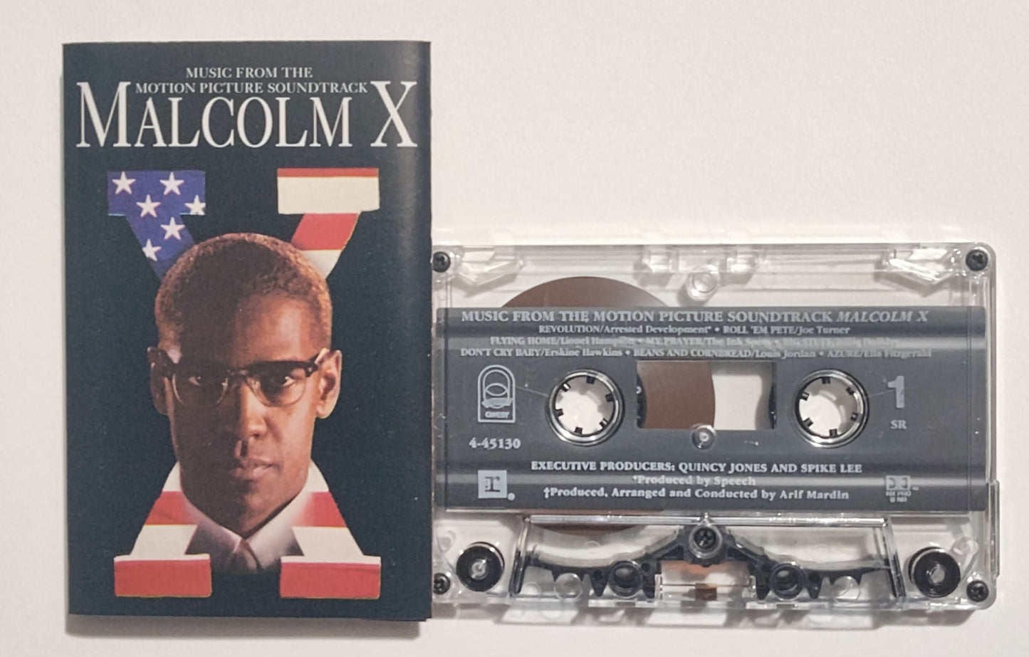Various Artists - "Malcolm X Soundtrack" - CASSETTE TAPE (DOLBY HX PRO B NR) VG+/VG+