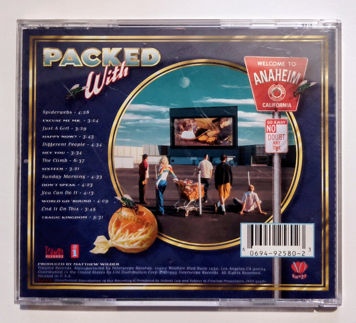 No Doubt - "Tragic Kingdom" - COMPACT DISC VG+/VG+