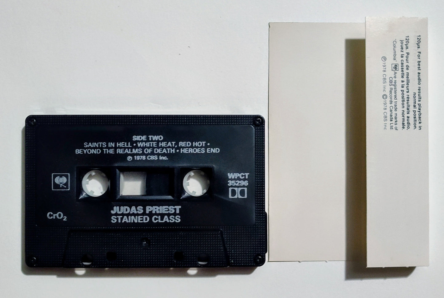 Judas Priest - "Stained Class" - CASSETTE TAPE (Canada; black shell; DOLBY) VG+/VG+