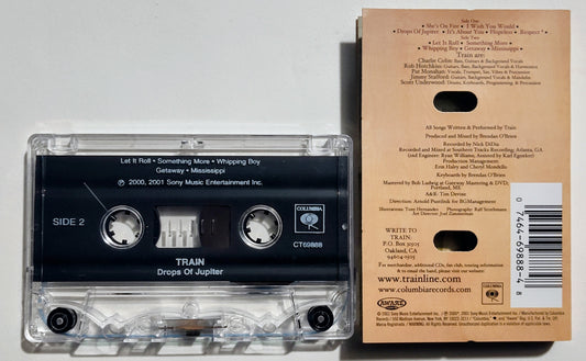 Train - "Drops Of Jupiter" - CASSETTE TAPE VG+/VG+