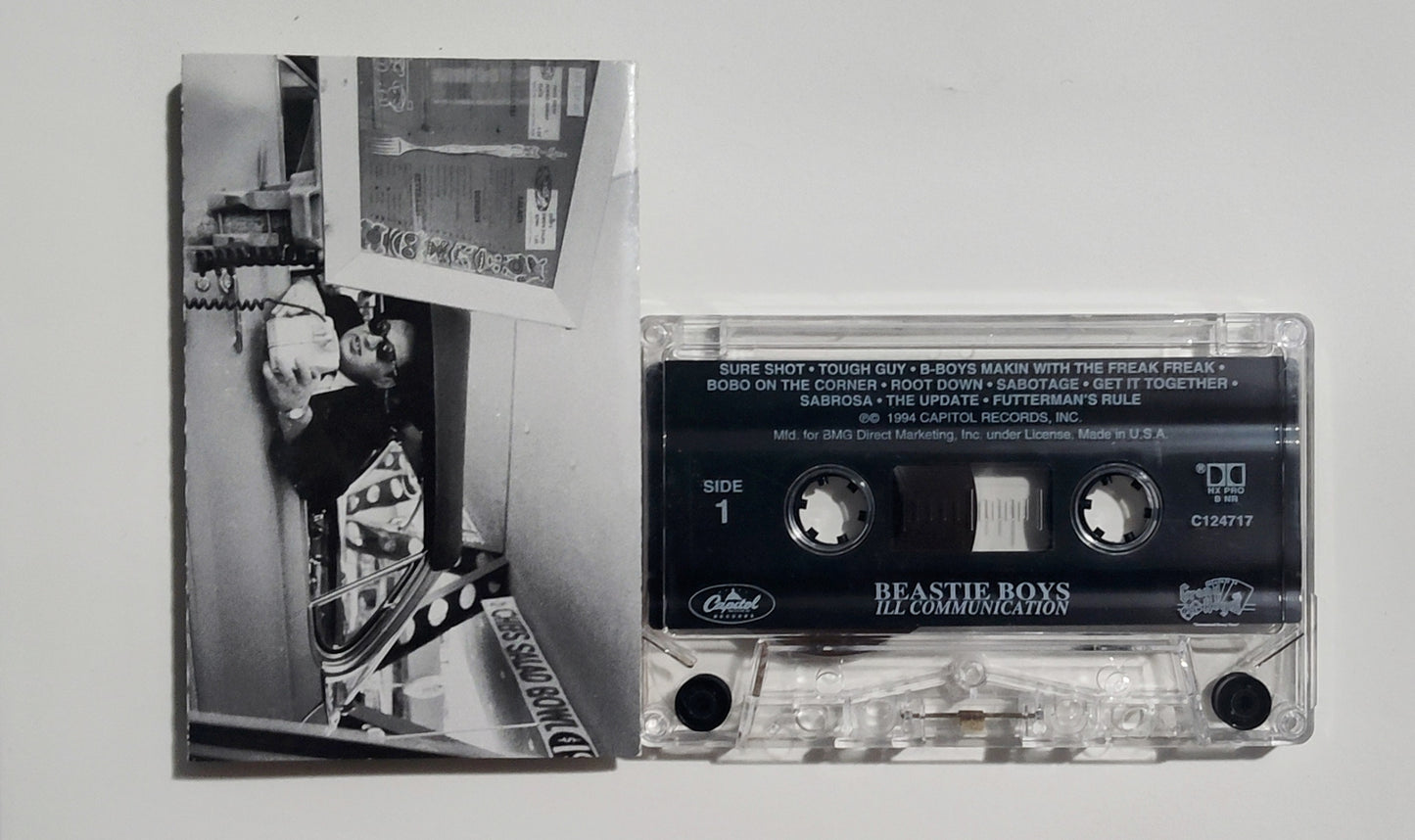 Beastie Boys - "Ill Communication" - CASSETTE TAPE (BMG Club; DOLBY HX PRO B NR; translucent shell) VG+/VG+