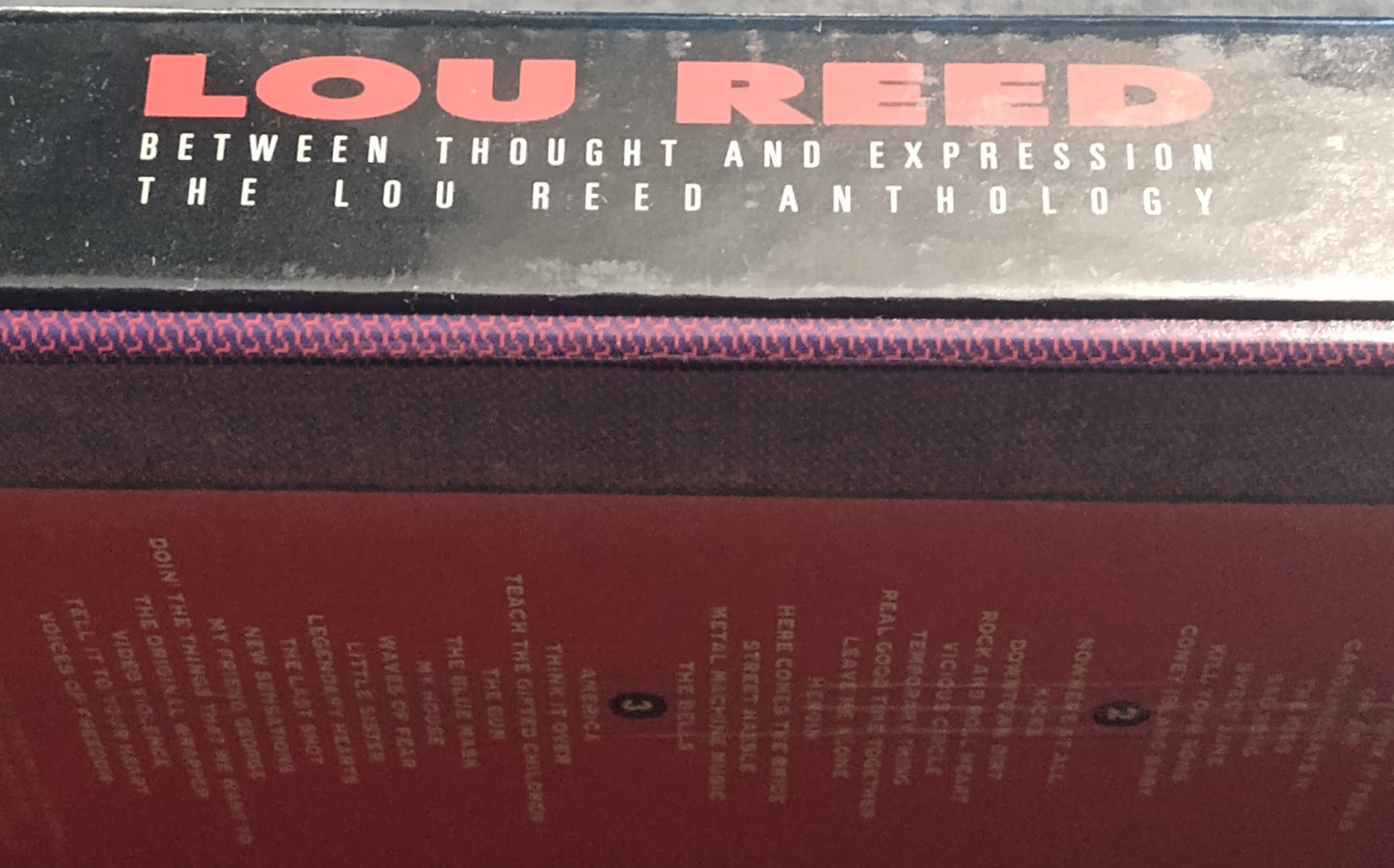 Lou Reed (The Velvet Underground) - "Anthology (3-Tape Box-Set plus book)" - CASSETTE TAPE NM/M (Hope Punch)