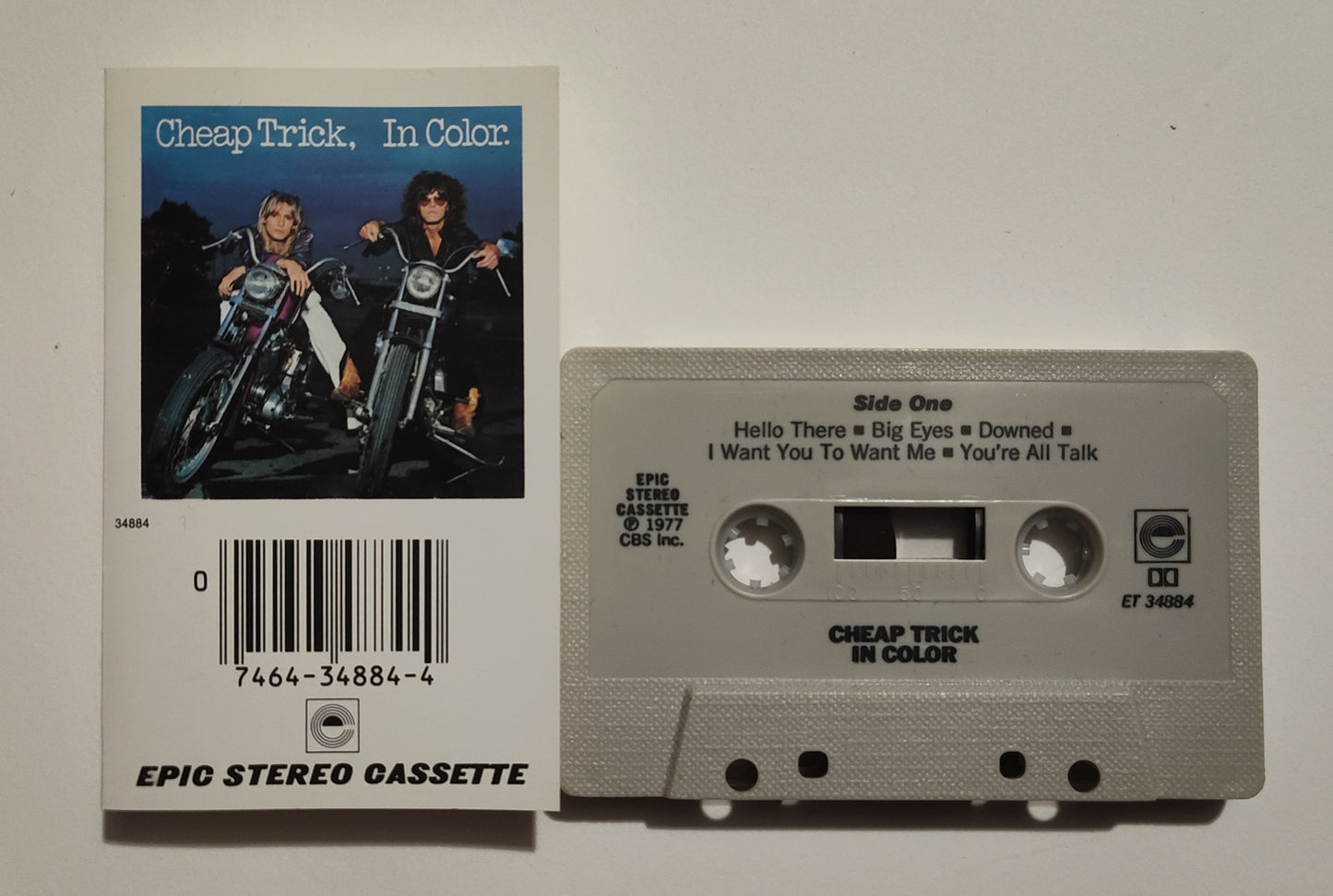 Cheap Trick - "In Color" - CASSETTE TAPE (DOLBY) VG+/VG+