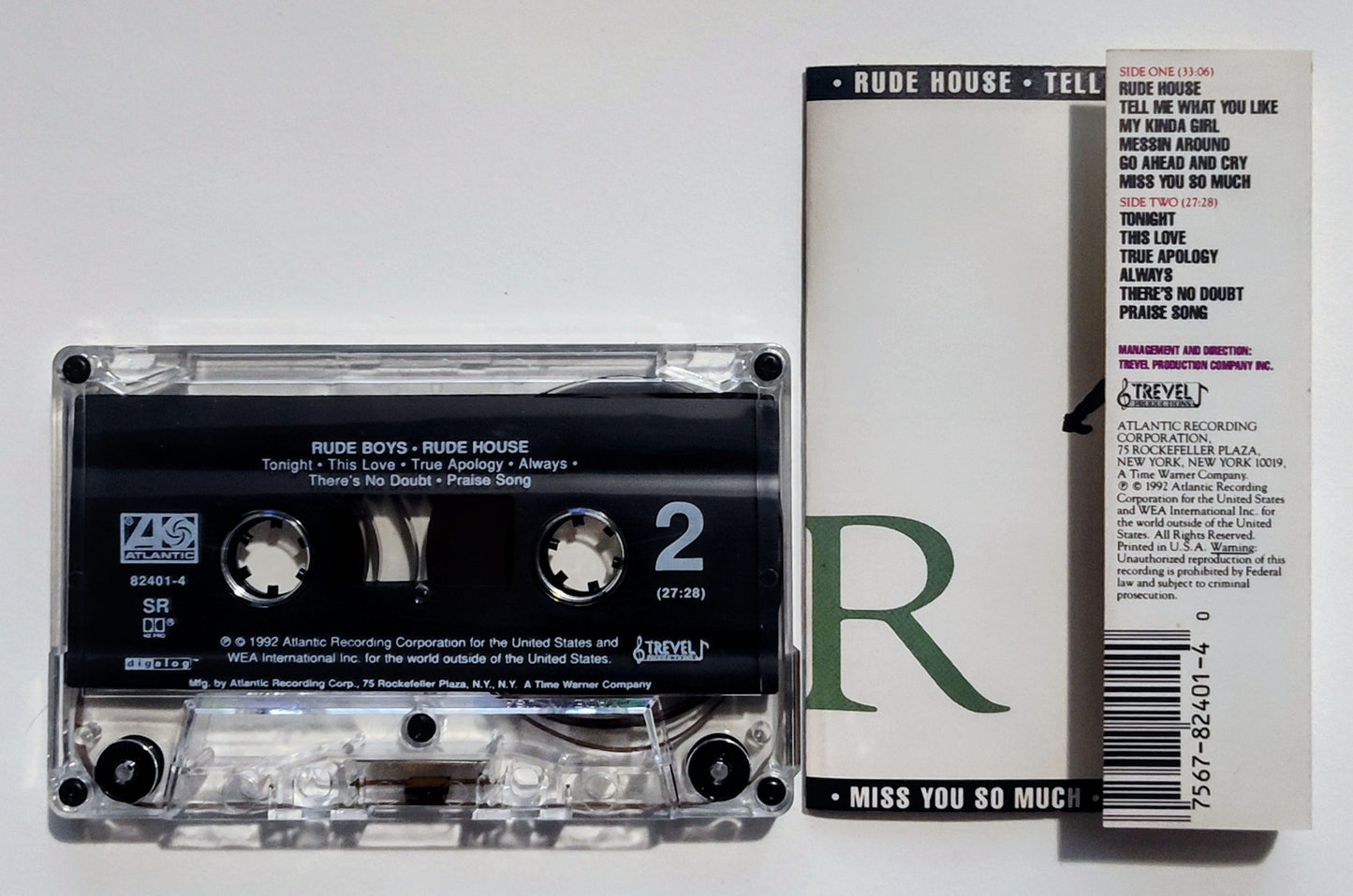 Rude Boys - "Rude House" - CASSETTE TAPE (DIGalog; SR; DOLBY HX PRO) NM/NM