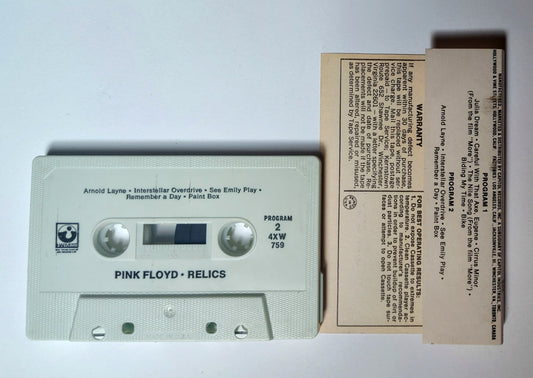 Pink Floyd - "Relics" - CASSETTE TAPE (Stereo) VG+/VG