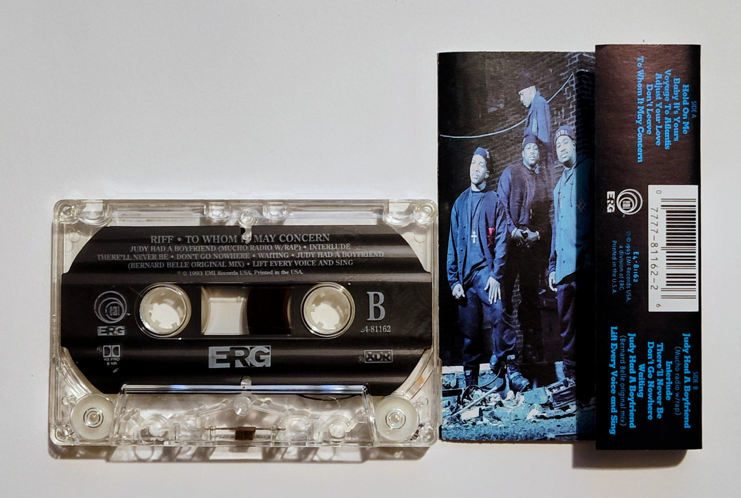 Riff - "To Whom It May Concern" - CASSETTE TAPE (XDR; DOLBY HX PRO B NR) VG+/VG+